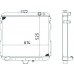 Радиатор  охлаждения 33104Ш-1301010  ГАЗ-3310 Валдай (медный 3-х рядный) ШААЗ  